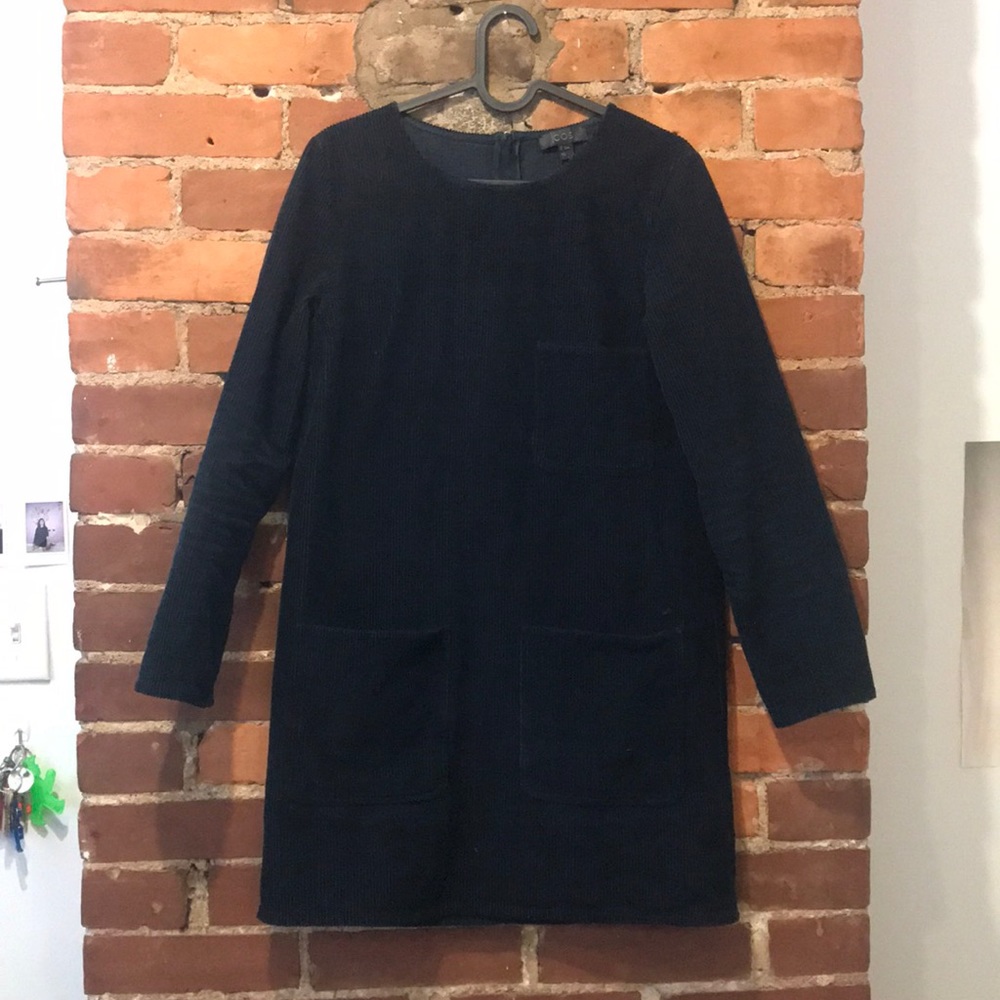 Pocket corduroy dress